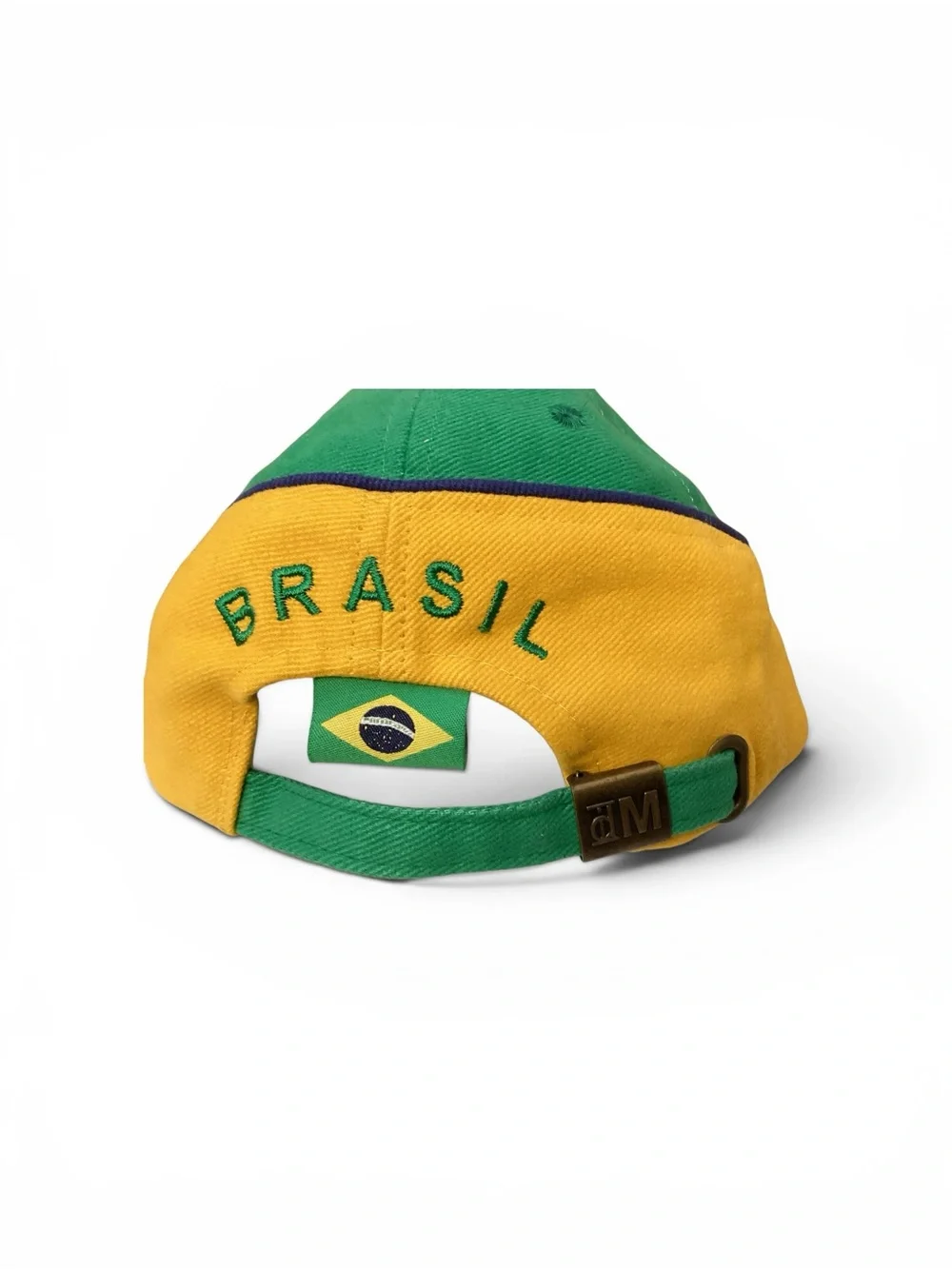 Brasil Embroidered Flag Baseball Cap - Green/Blue/Yellow